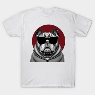 Bulldog wearing sunglasses T-Shirt